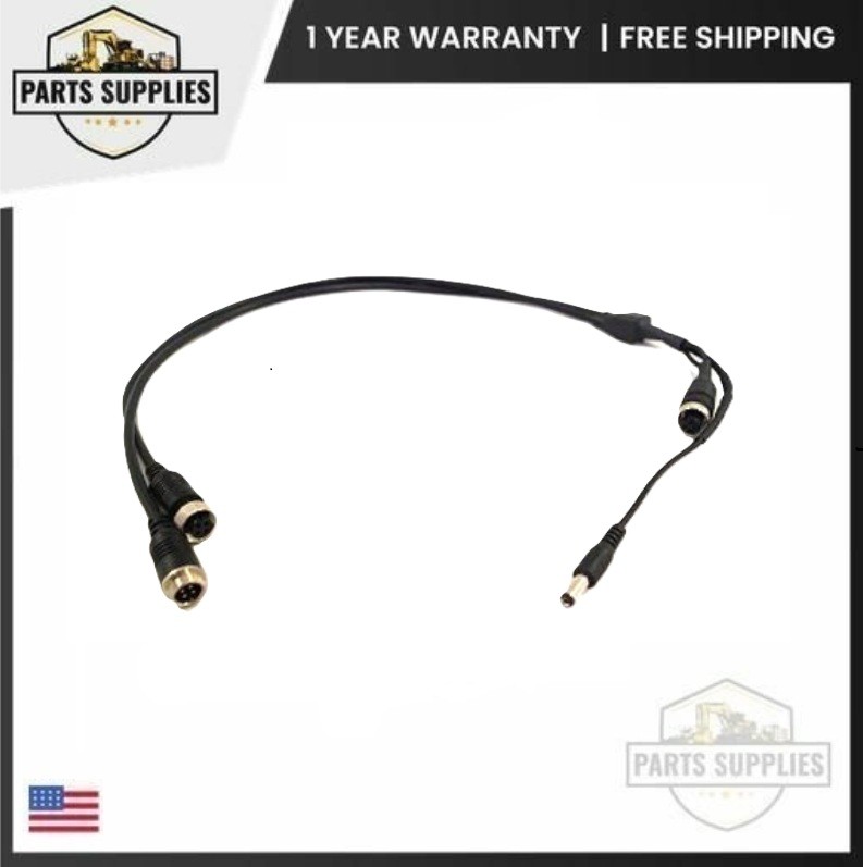 Visionworks 4-Pin Y Splitter Cable Adapter for RV Trailer Heavy Duty Vehicle