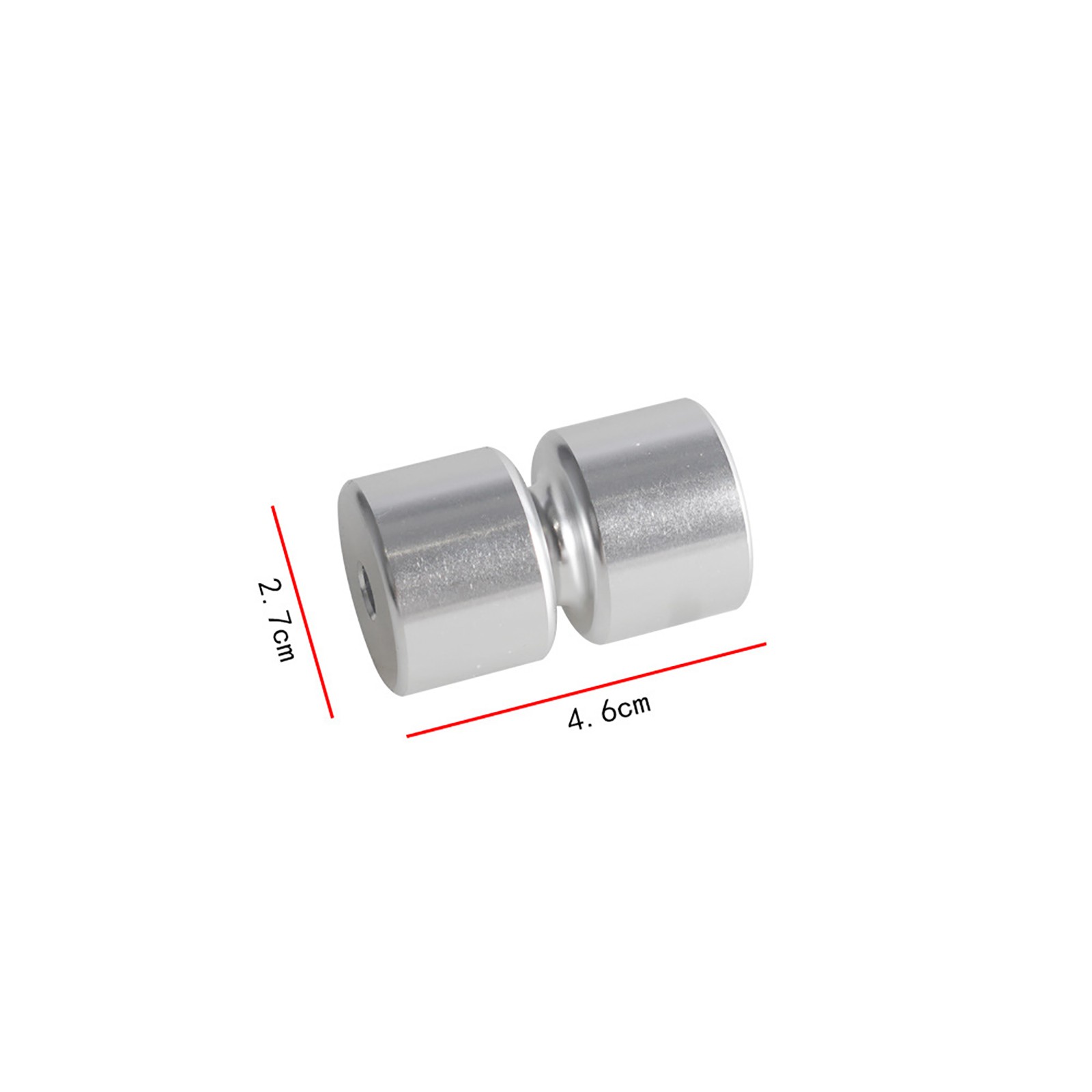2pcs Silver Alloy Roller For Gorilla Lift Utility Trailer Tailgate Lift Assist