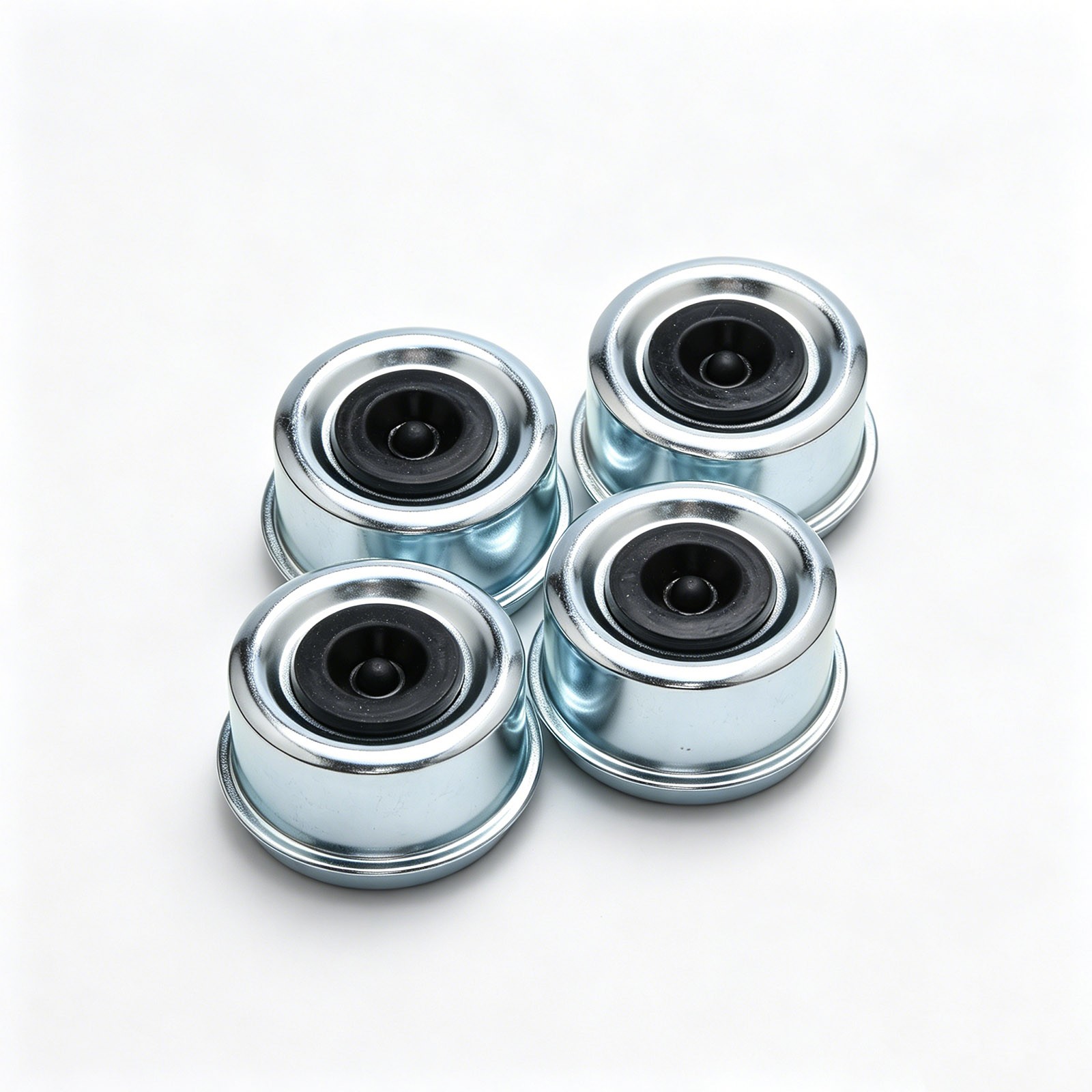 4Pcs 2.44″ For Dexter Dust Cap Corrosion Resistant Iron w/ Rubber Grease Seal