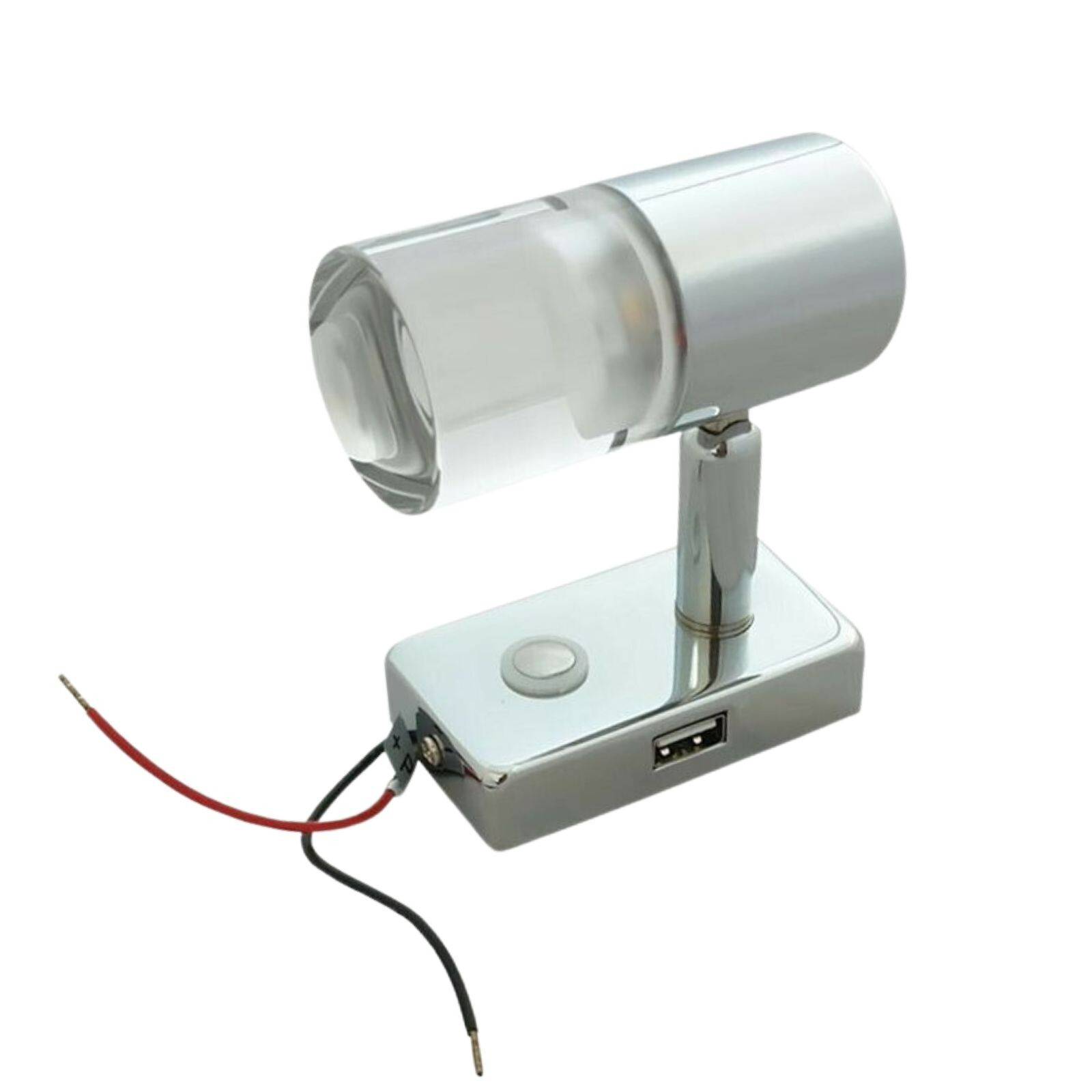 LED Reading Light 12V 24V Spotlight Day Night Touch Switch USB Caravan Boat Lamp
