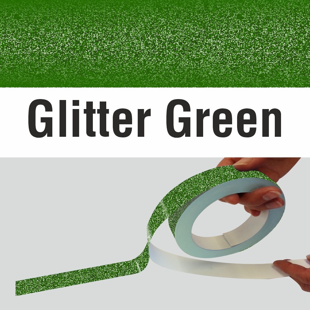 GLITTER GREEN Car Pinstripe, Vehicle Tape, Van/Horsebox/Caravan Striping 6-300mm