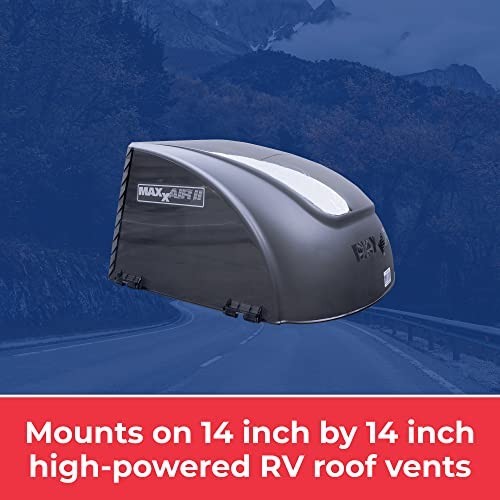 Super Tough Wind Resistant Roof Vent Cover – One Piece Design, Smoke Color