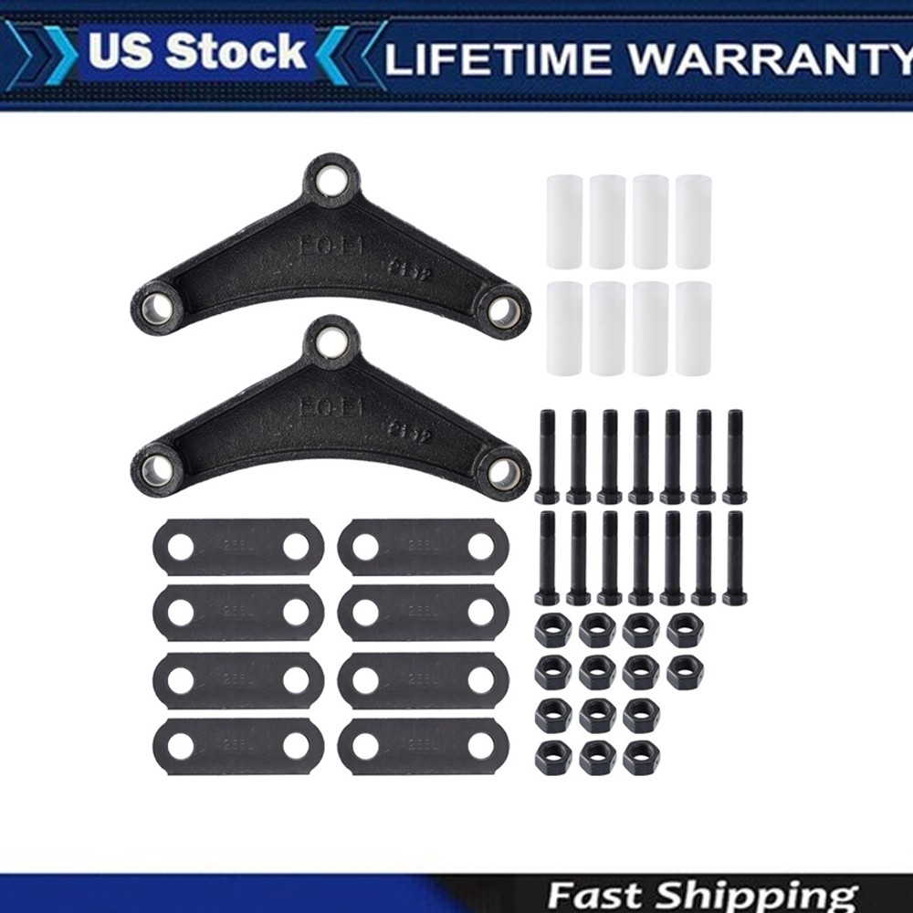New Tandem Trailer Axle Shackle Kit Heavy Duty Steel for Double Eye Spring US