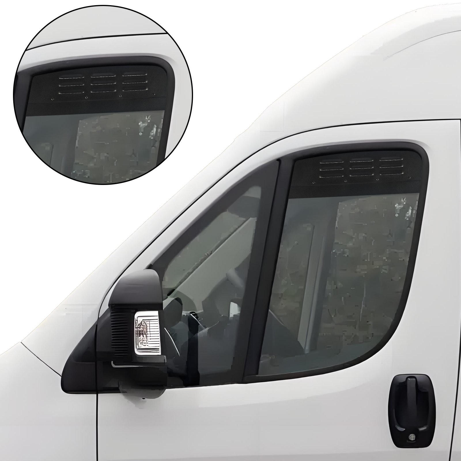 For Ram ProMaster 2014-2026 Cab Door Window Fresh Air Vents (Pair)