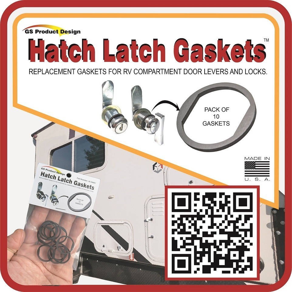 HATCH LATCH GASKETS Rubber Gasket for RV Storage compartment door Levers/locks