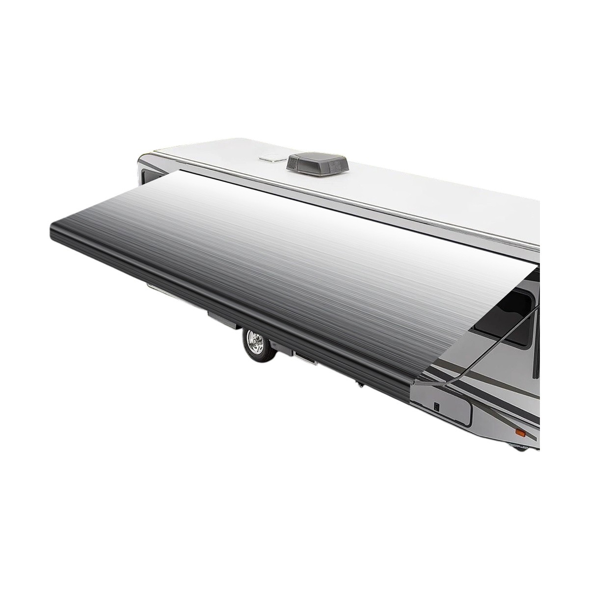 RV Awning Replacement Weatherproof Vinyl Canopy UV Resistant Strip Gray Fade