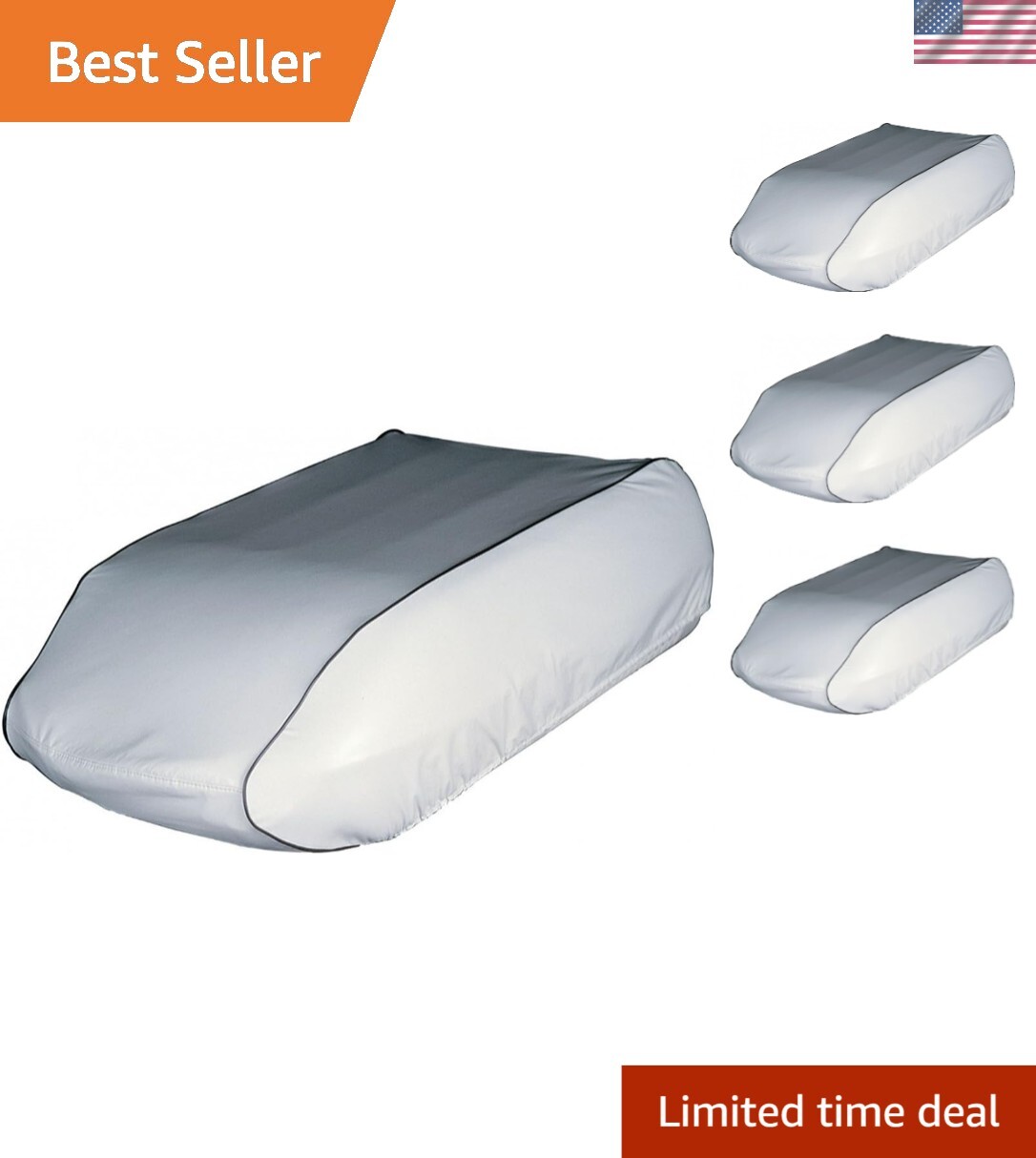 Protective White Vinyl Cover for Size 26 RV Air Conditioner – Easy Installation