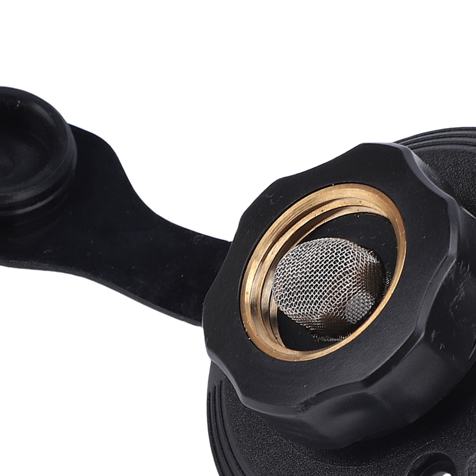 RV City Water Fill Inlet Flange With Check Valve Filter Screen Brass