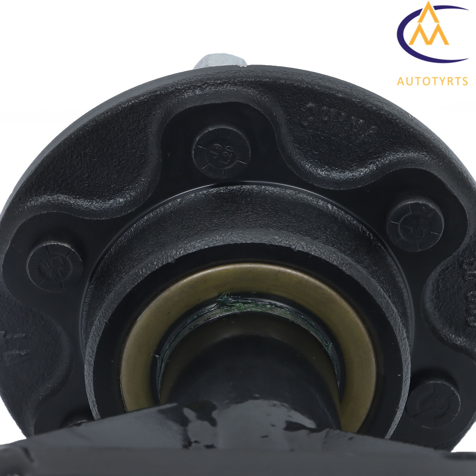 Pair of 6×5.5 Lug Superior Shipping Container Wheels Bolt-on Spindle Kit upgrade