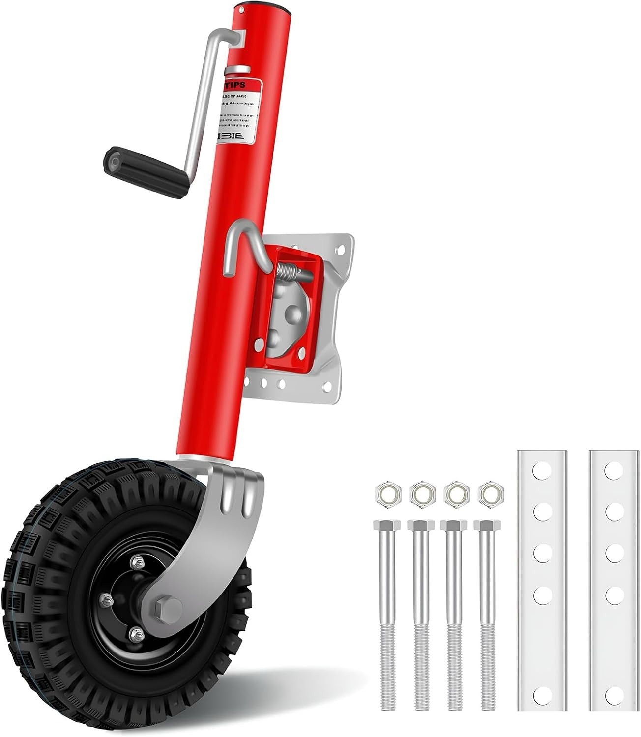 KINKIBE Beach Boat Trailer Jack 10” Wheel 2000 lb Bolt-On NEW