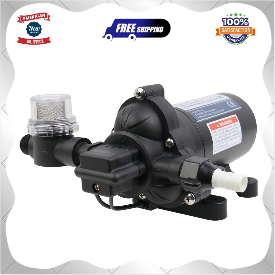 T33 Automatic On-Demand Diaphragm Pump 115Vac, 4.0GPM, 45PSI, Industrial Wate…