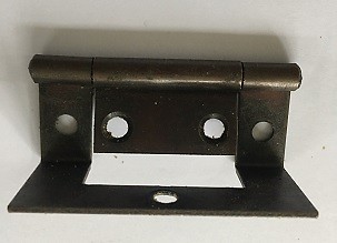 Pair of Bronze Coloured Cranked 50mm Hinges for cupboards etc Motorhome, Campers