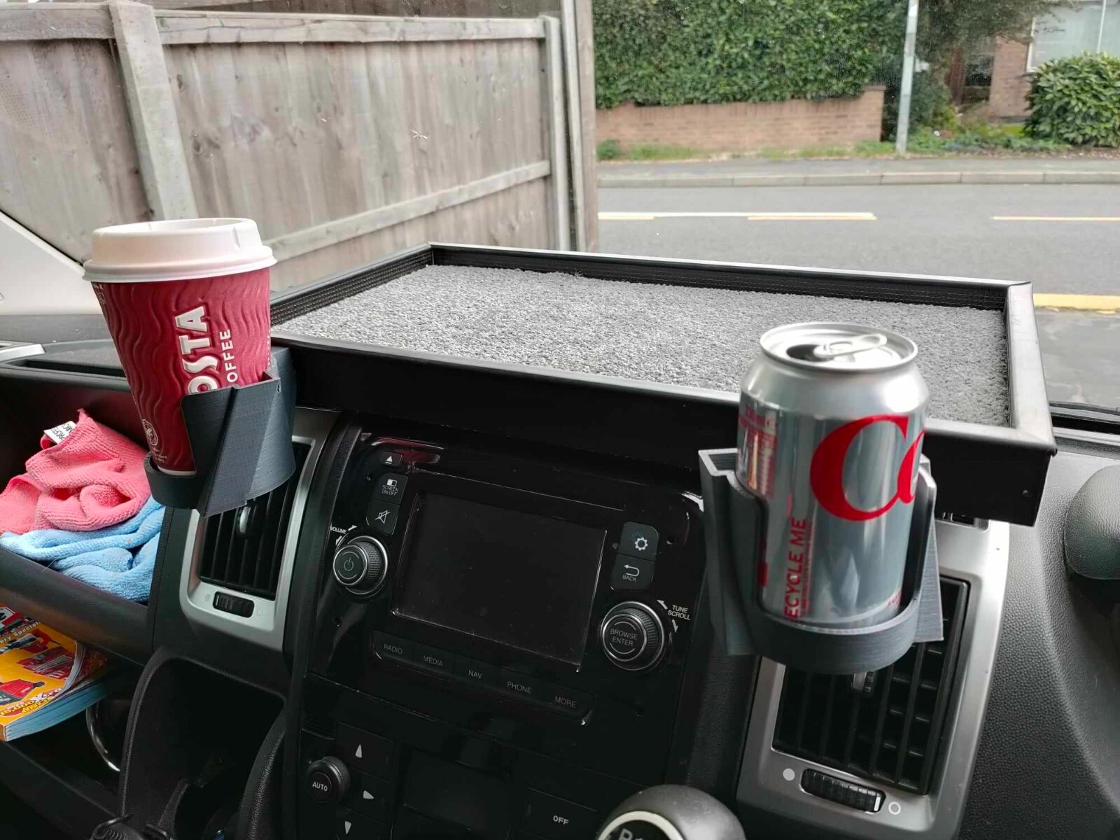 Dashboard Table Peugeot Boxer, Citroen Relay, Fiat Ducato + Phone/Cup Holders