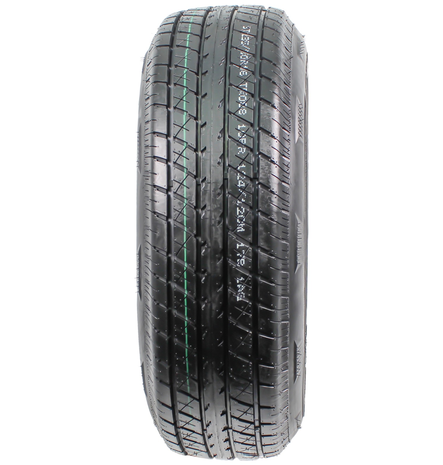 Radial Trailer Tire ST235/80R16 16 Inch Load E 6 Lug Edge Black Aluminum Wheel
