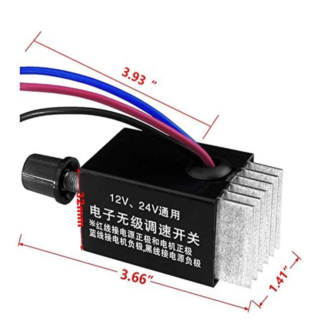 🩵☘️Universal DC 12V 24V Motor Speed Controller Switch☘️💙