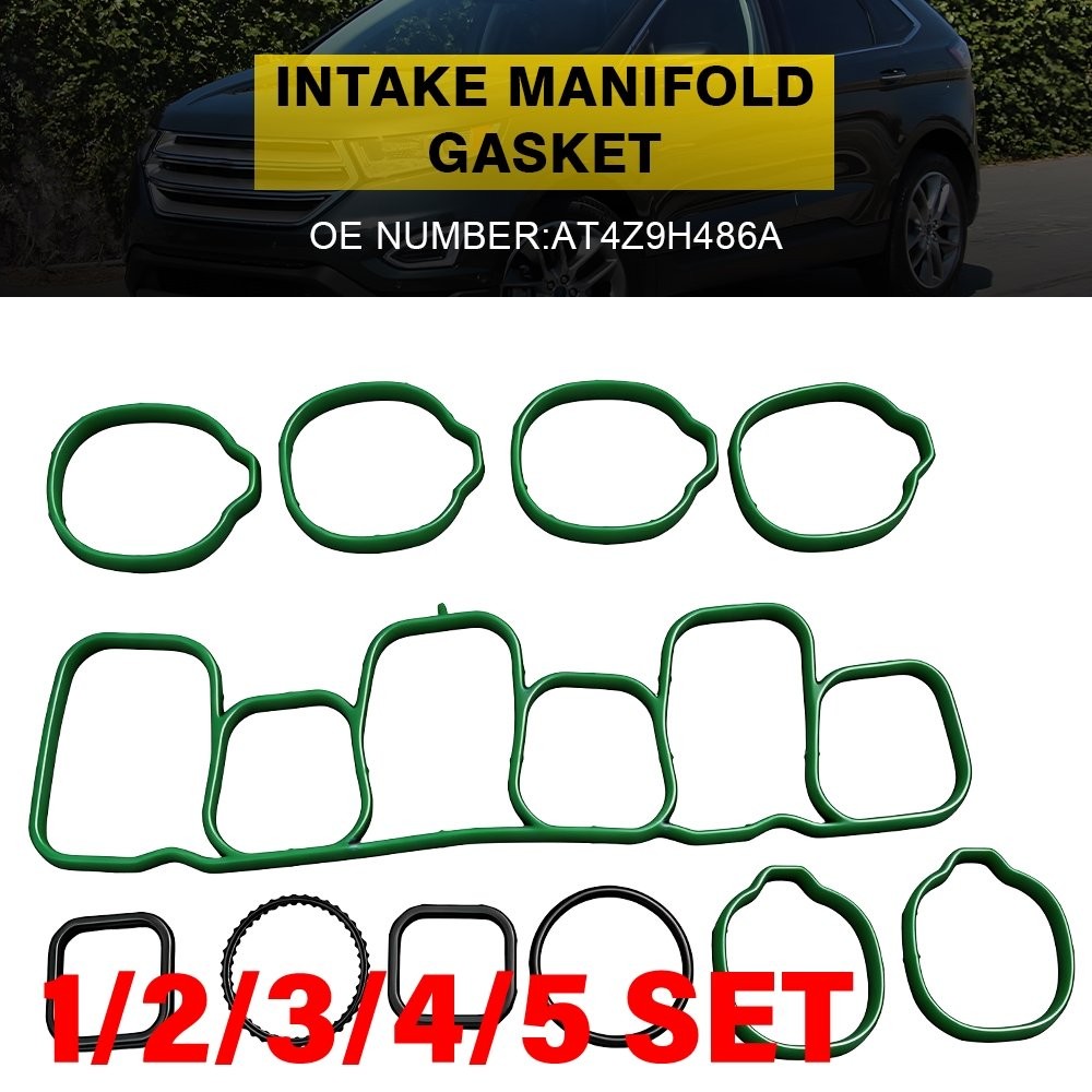 Intake Manifold Gasket Set For 2011-2015 Ford Lincoln 3.5L-3.7L V6 DOHC 1-5SET