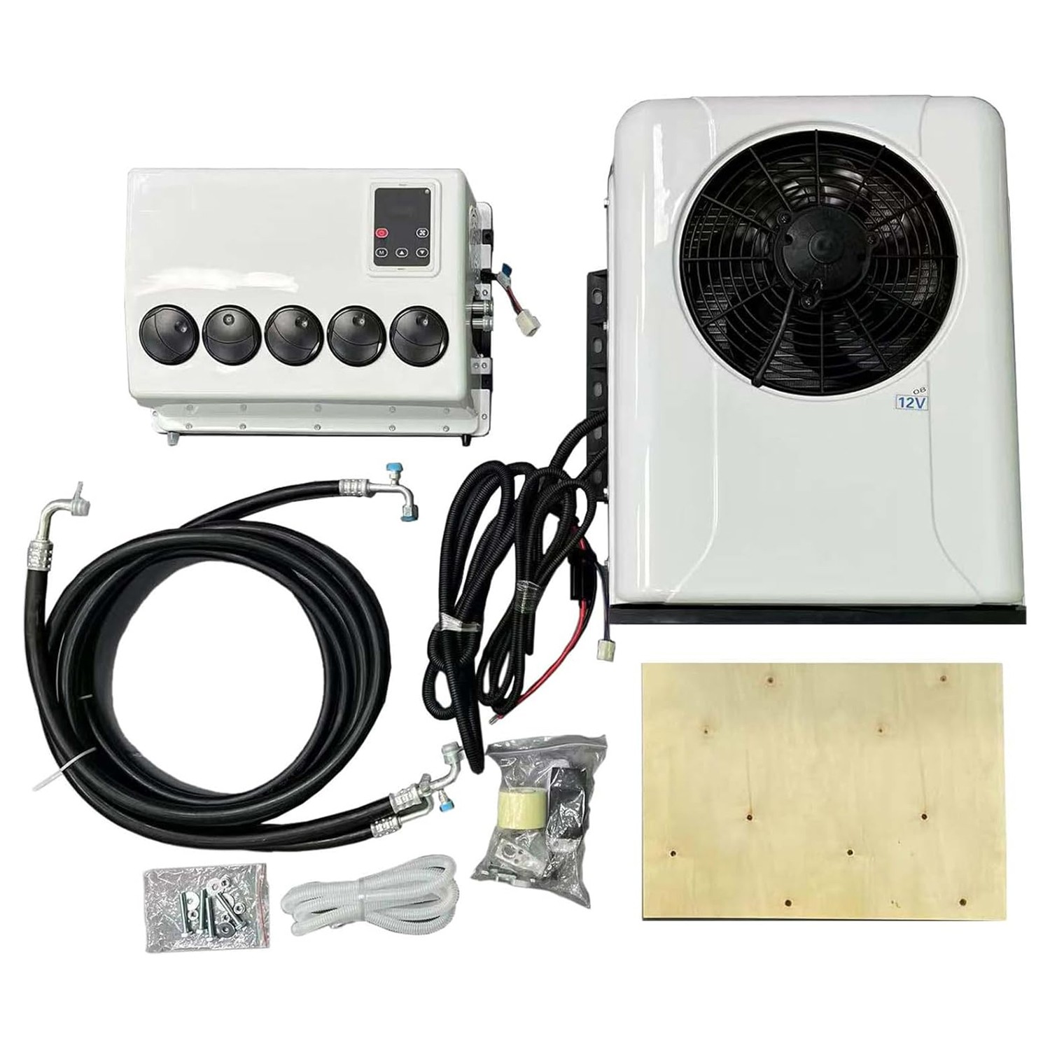 Universal Truck Air Conditioner For Semi Bus RV Caravan Split 12V 12000 BTU A/C