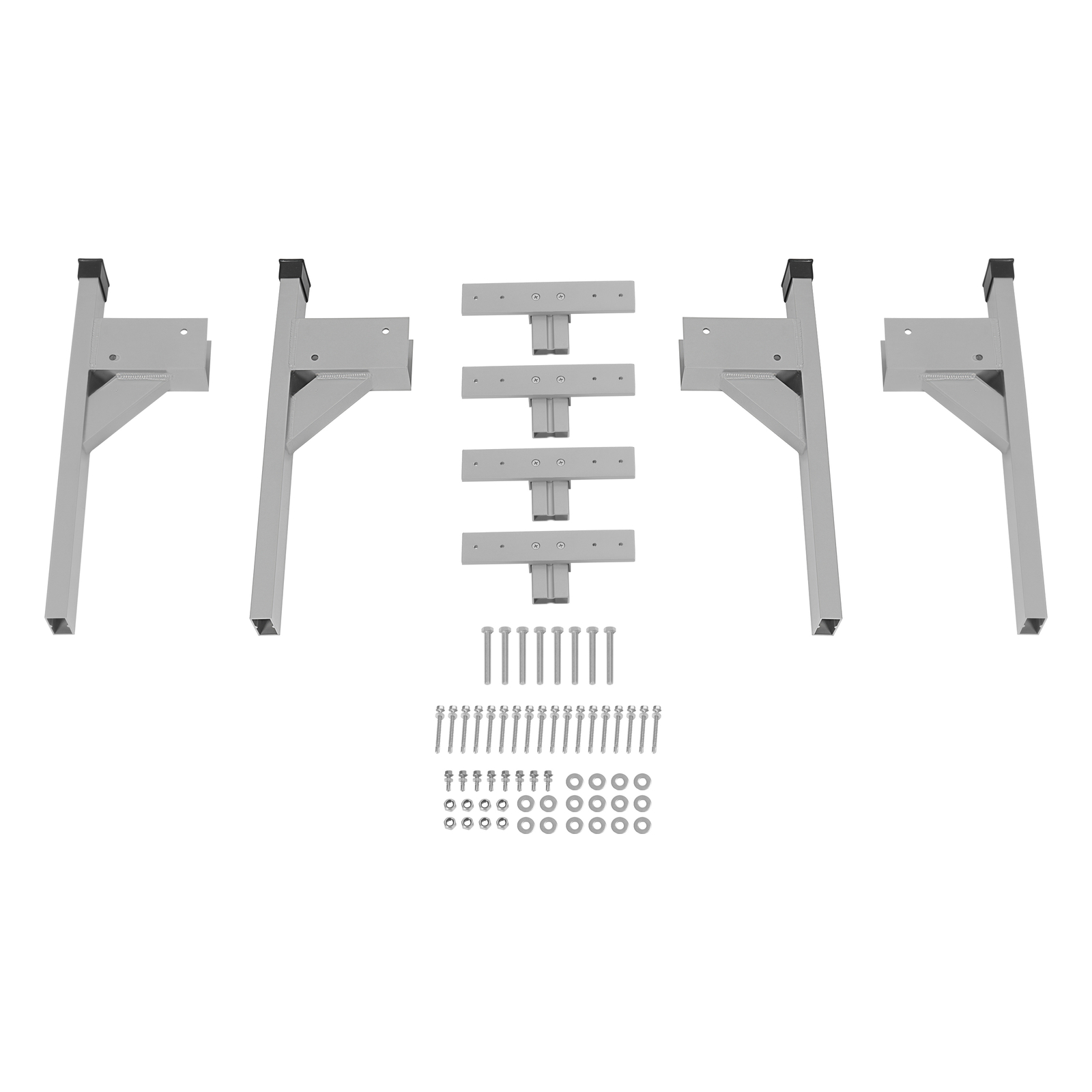 Adjustable Roof Ladder Rack Bracket Kit For Open or Enclosed Trailers Cargo Vans