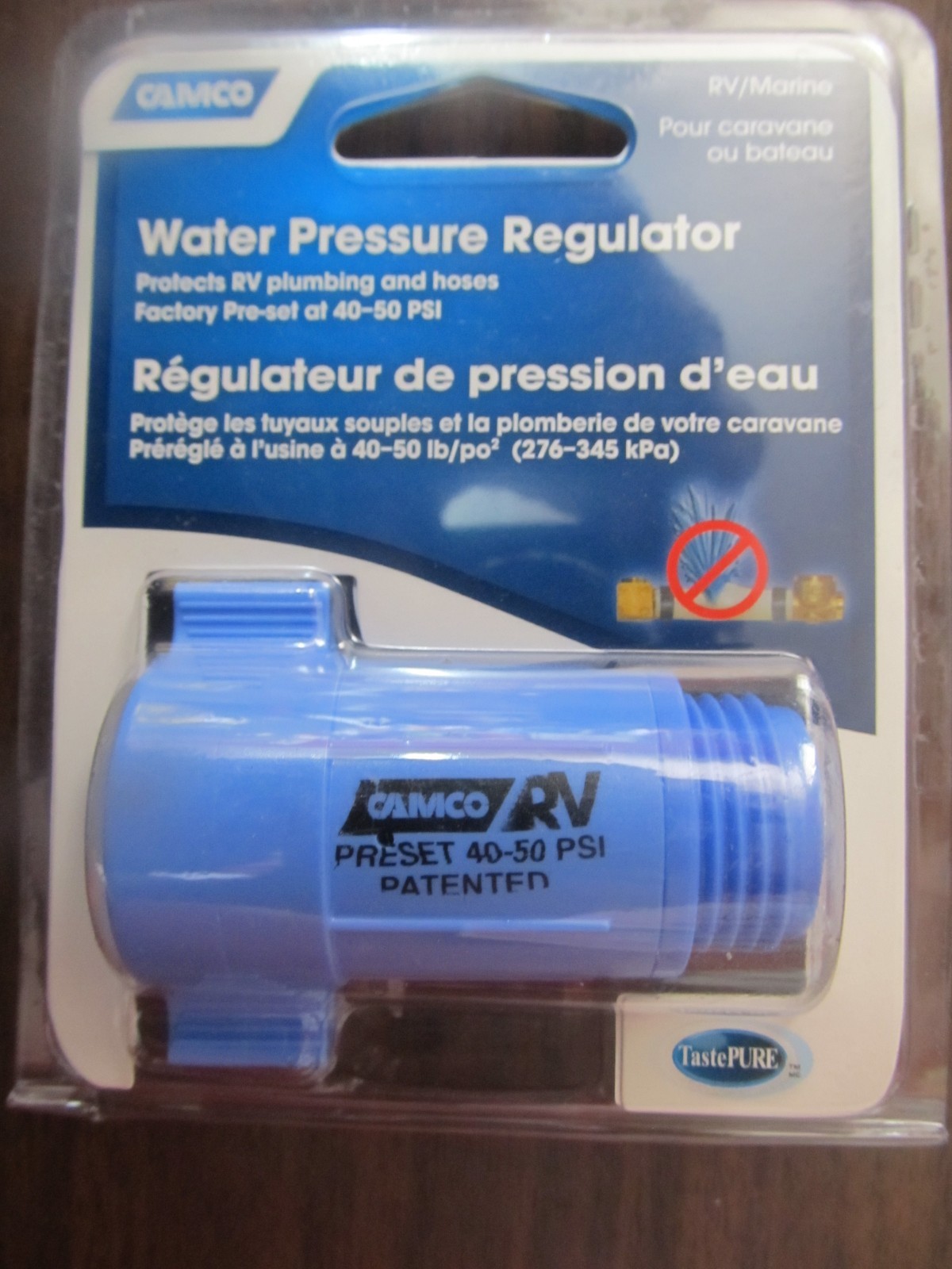 Camco Water Pressure Regulator for RV plastic MFG# 40143 NEW