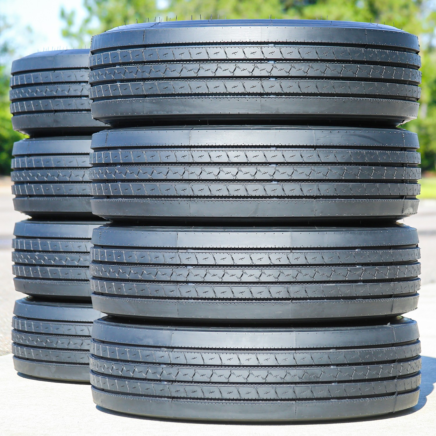 8 Tires ST 235/85R16 132/127M Load G 14 Ply Evoluxx EST21 All Steel Trailer