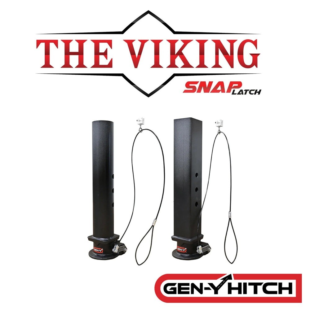 Gen-Y 30K Square Gooseneck Trailer Coupler For 2-5/16″ Hitch Ball 8.5K Tongue