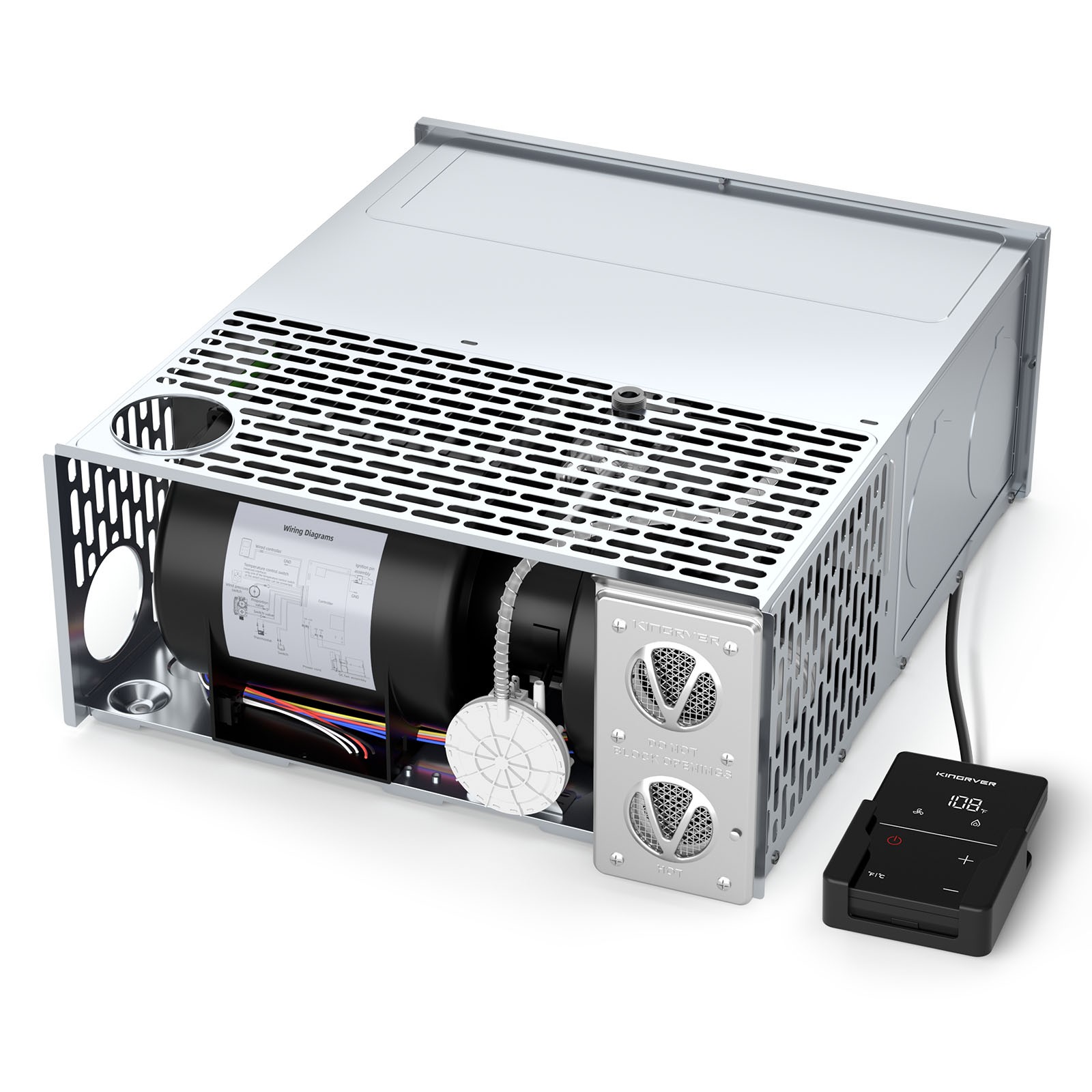 30,000 BTU RV Camper Motorhome Trailer Furnace with Thermostat RV Heater NO Door