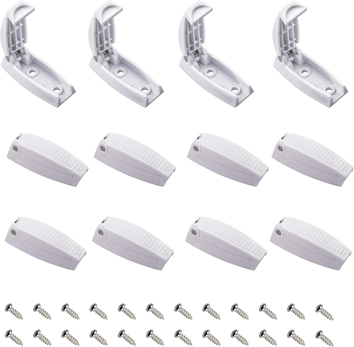 Door Holder, 12Pcs White Camper Door Holder, Keep The Baggage Door Open, for RV,