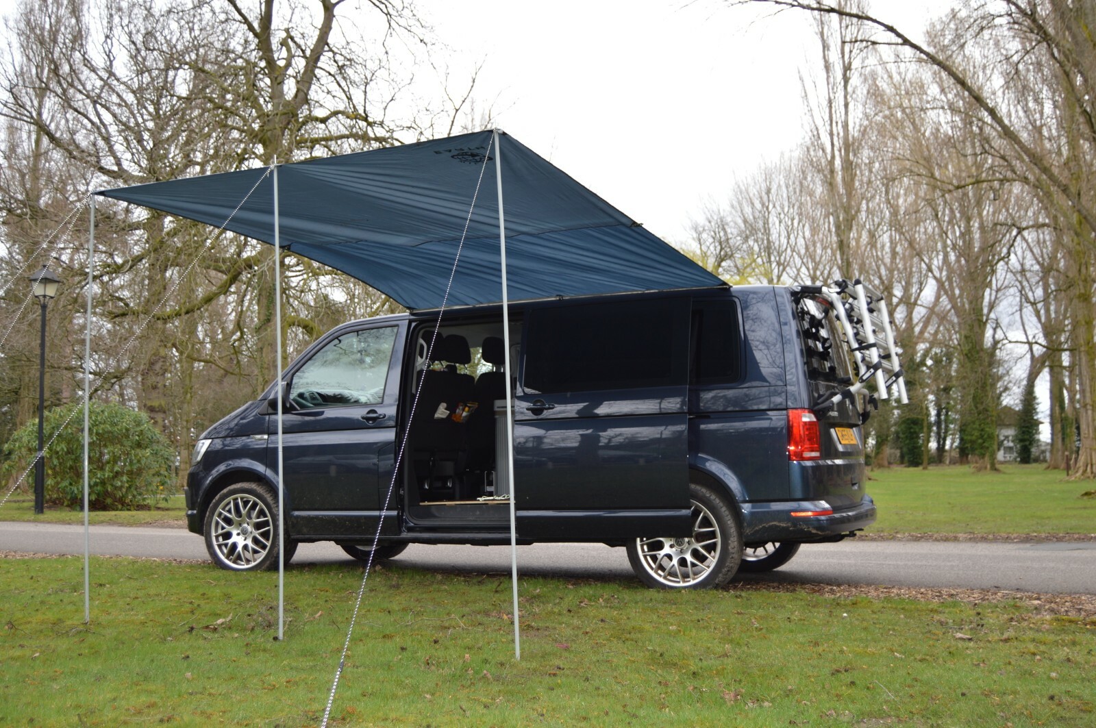 Campervan Caravan Awning sun canopy by WILD EARTH SILVER GREY SET 2.4 X 3m