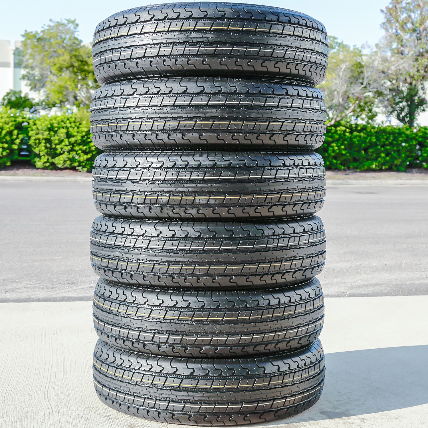 2 Tires Roundrule ST Hikee Semi Steel 205/75R15 205-75-15 Load D 8 Ply Trailer