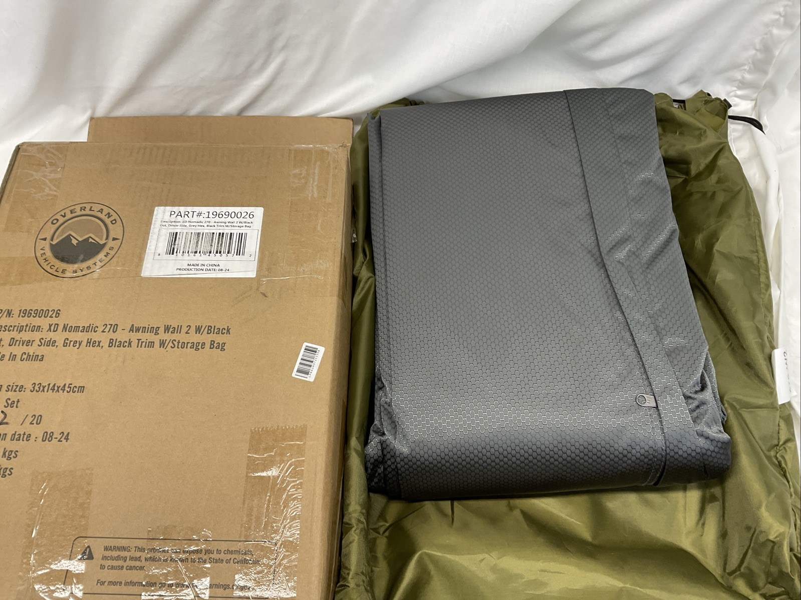 Overland Vehicle Systems 19690026 Xd Nomadic 270 Awning (Wall 2) W/Black Out