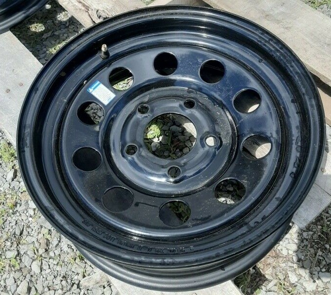 14″ 5 LUG STEEL TRAILER WHEEL BLACK 5-LUG ON 4.5 INCHES – CIRCLE
