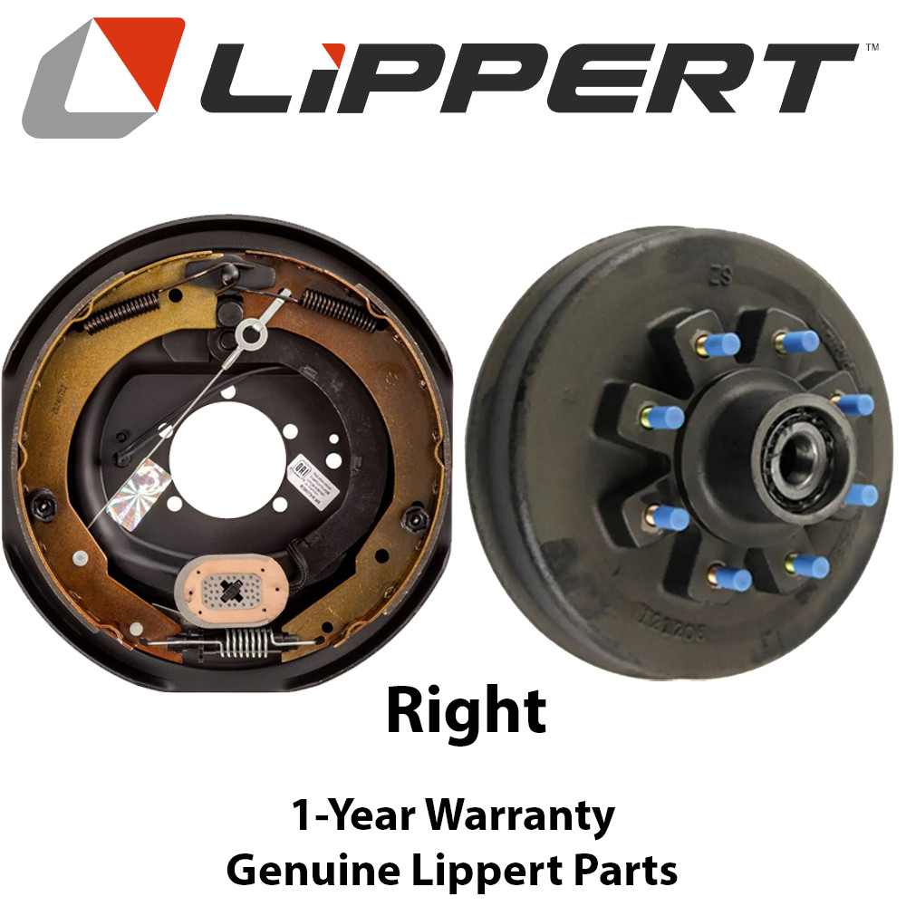 Lippert 12×2 RH Brake + 8on6.5 Hub 7K (8K Hybrid) 5/8″ Stud – Fits Dexter Alko