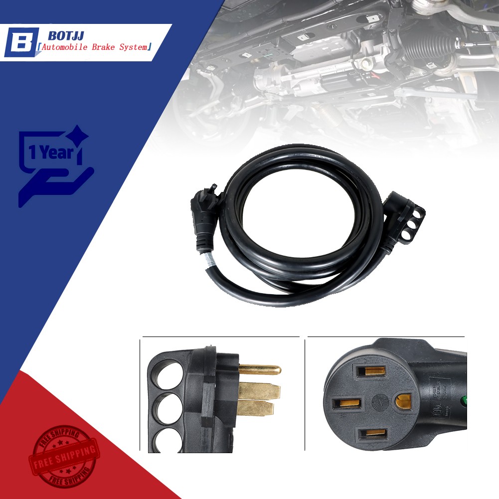 For Trailer Motorhome Camper 50A 15FT RV Extension Cord Rain Proof Power Cable