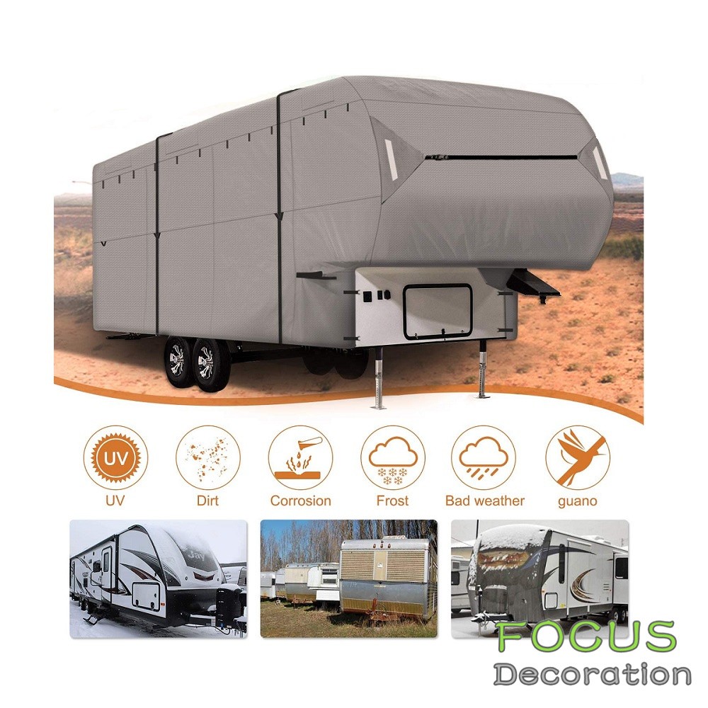 Non-Woven Fabric Travel Trailer RV Cover Waterproof Anti-UV For Camper 26′-29′