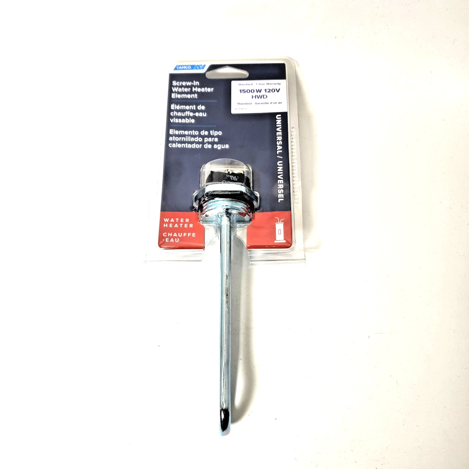 CAMCO 02143/02412 1500W 120V Screw in Water Heater Element