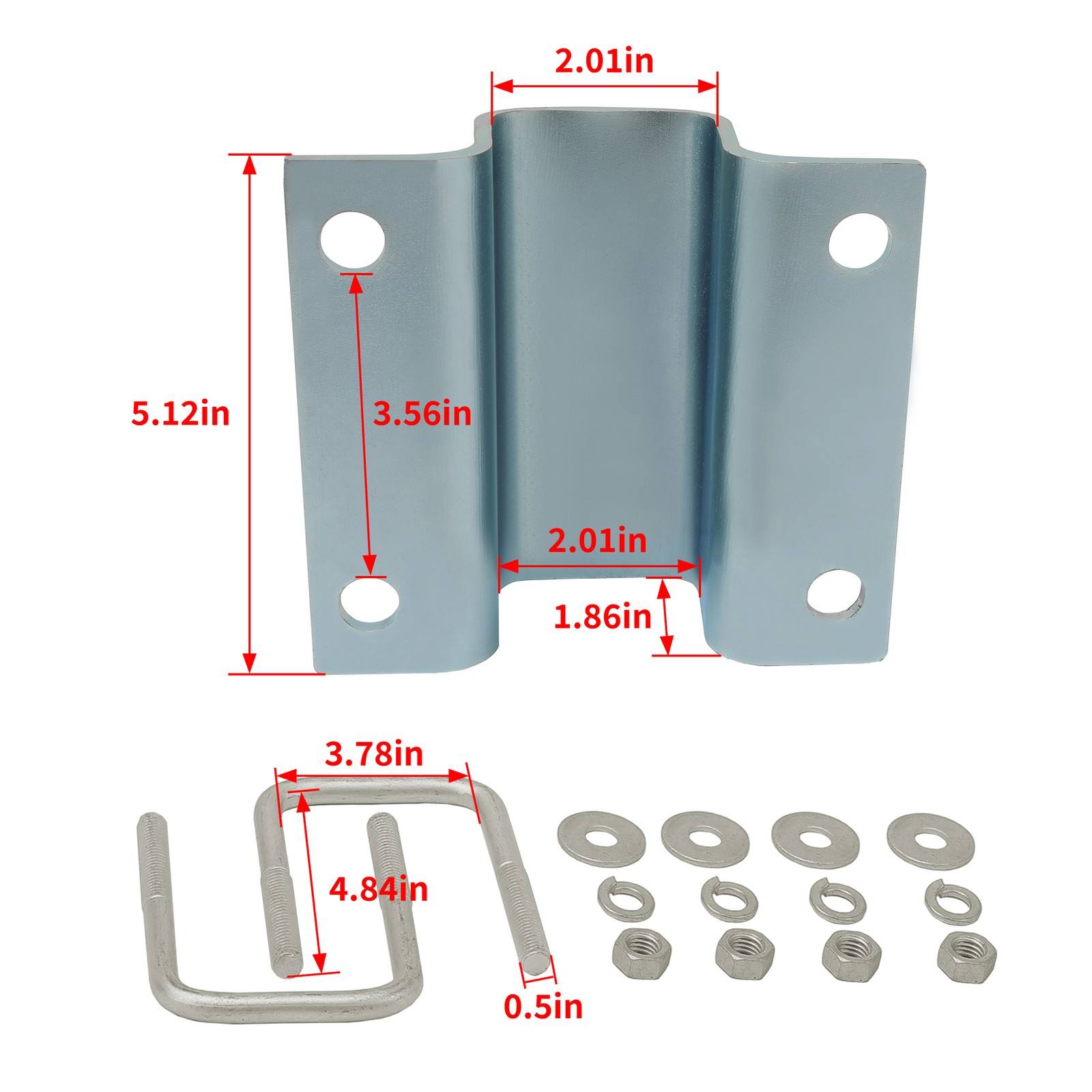 Boat Trailer Front V Guide Bow Rest Centering Support Kit PVC Galvanized