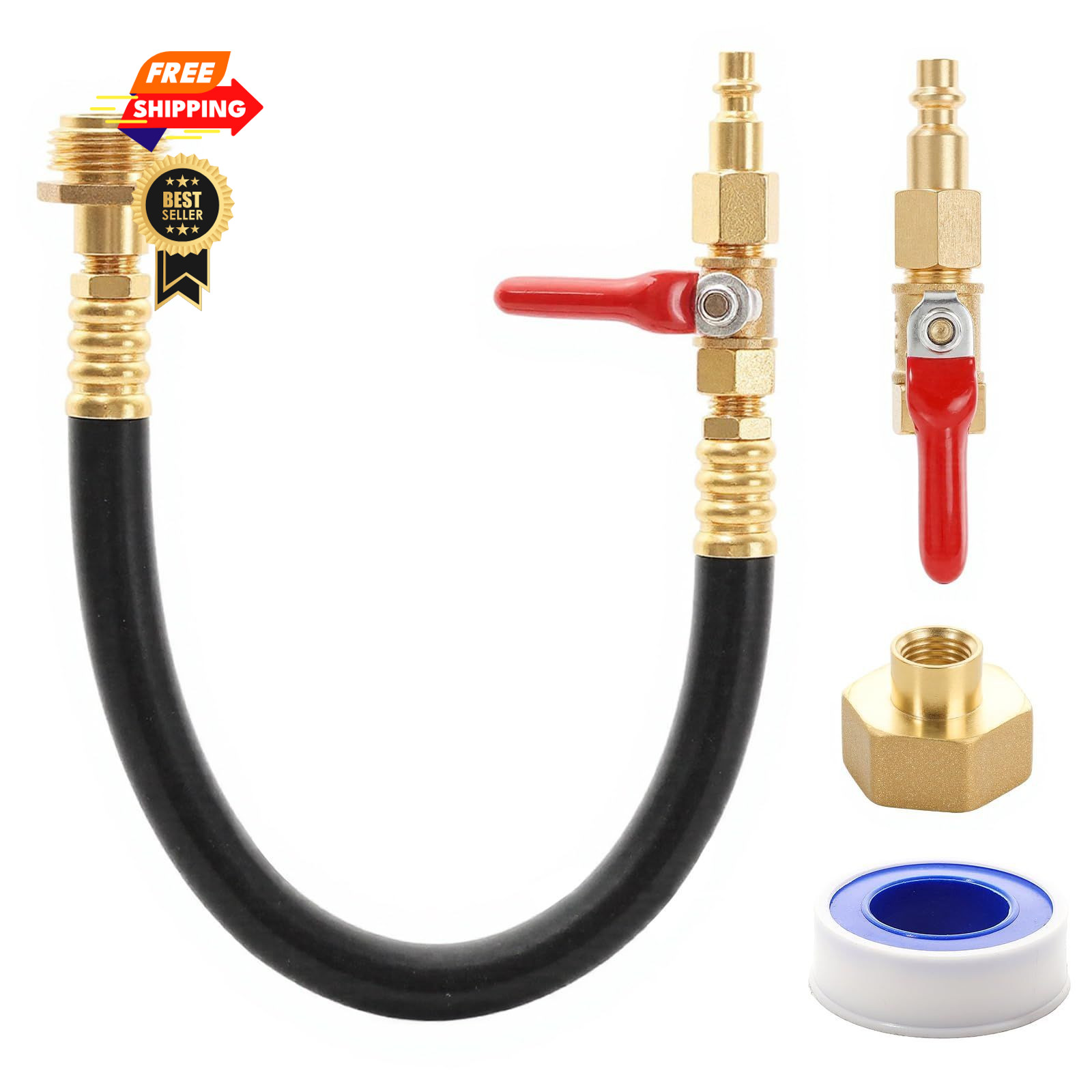 rv winterizing kit, 16.9″ RV Water Blowout, Sprinkler 16.9 inches, Black