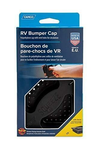 Camco No Insect Bumper Cap with Saver – Features Small Holes to Increase Airflow