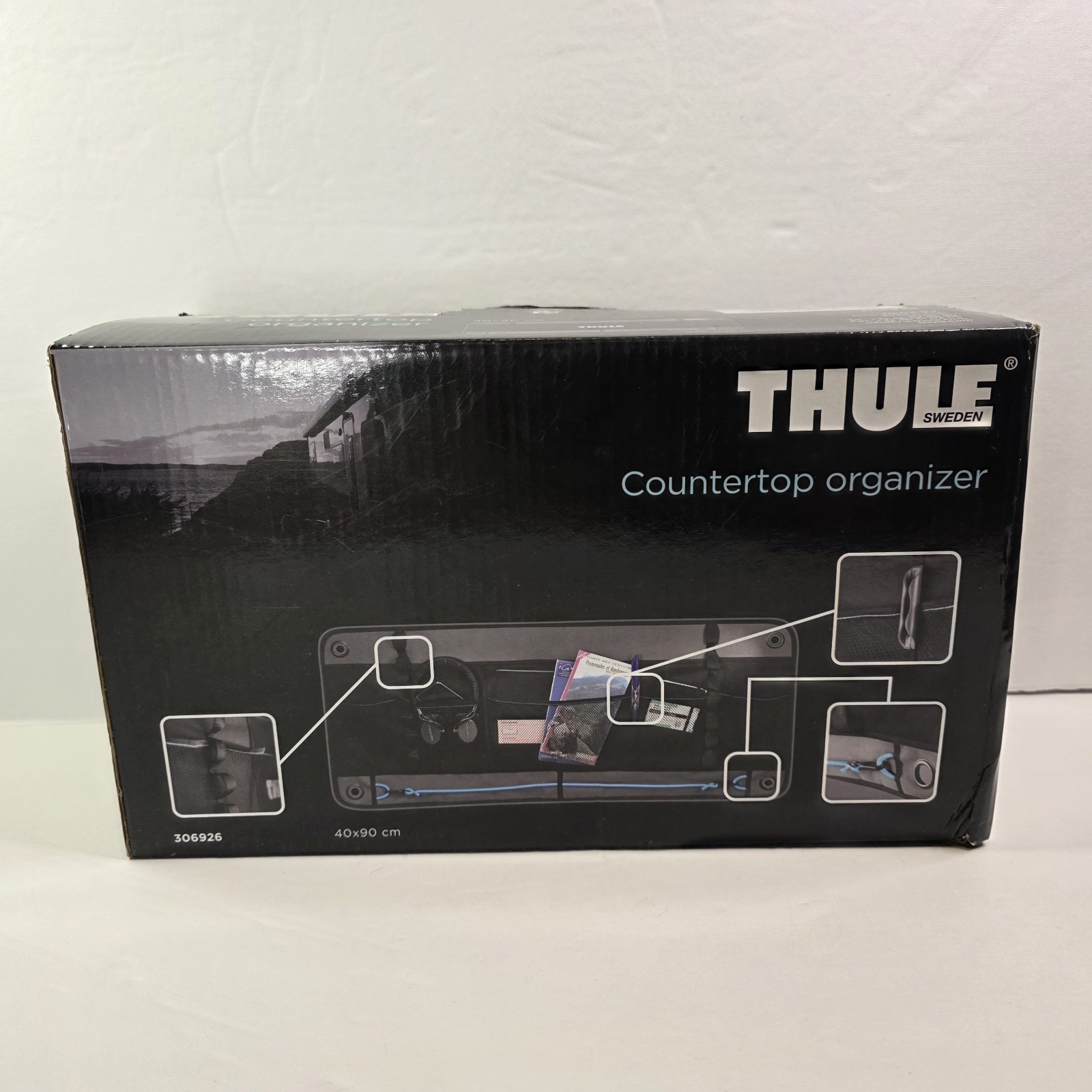 Thule 306926 Countertop Organizer Storage Pocket Black Caravan Motorhome for RVs