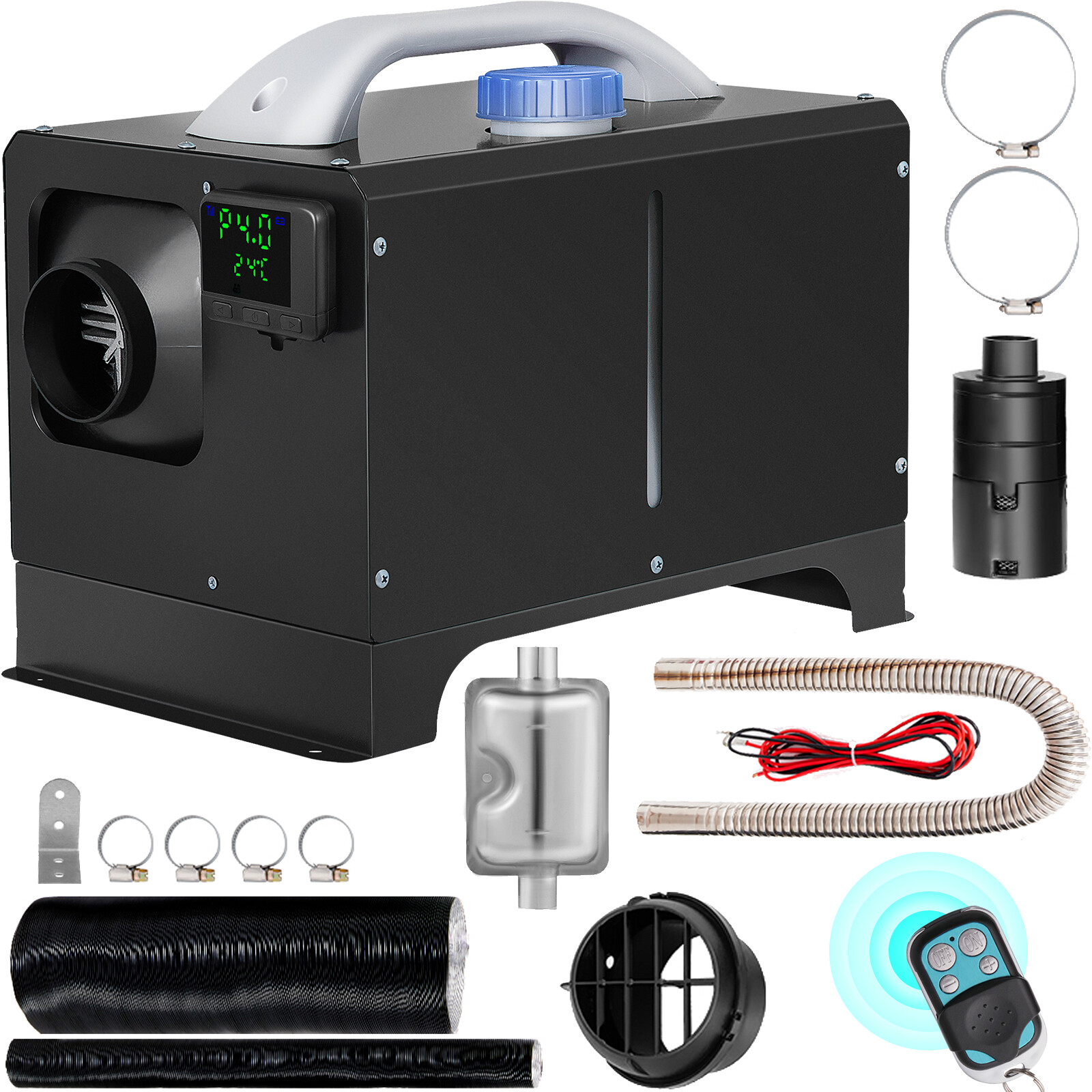 VEVOR Diesel Air Heater Parking Heater 8KW Truck Heater w/ LCD Remote Control