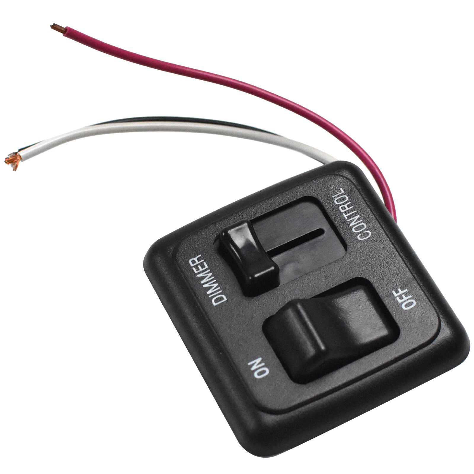 RV LED Dimmer Switch 12V DC Black Dimming Switch For Trailer Motorhome Lighting