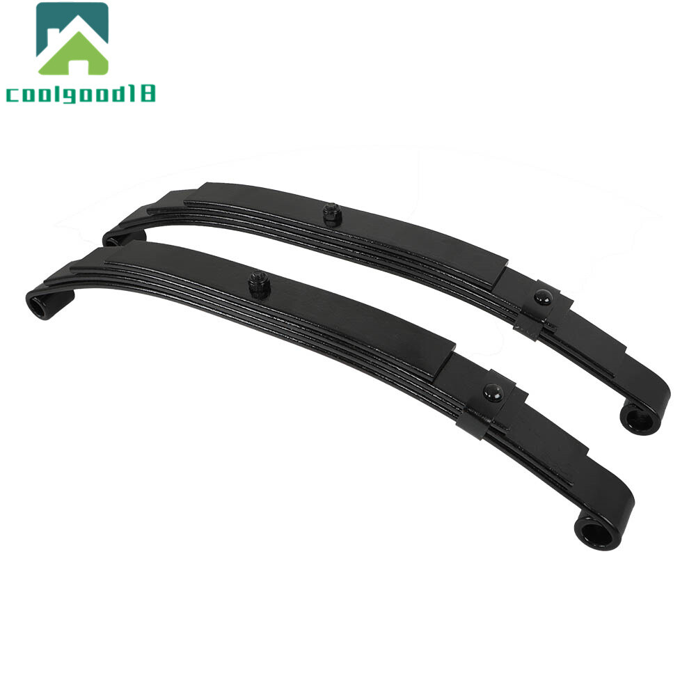 For 5000lbs Axle Trailer Leaf Spring 4 Leaf Double Eye 2500lbs Cap -Set 2