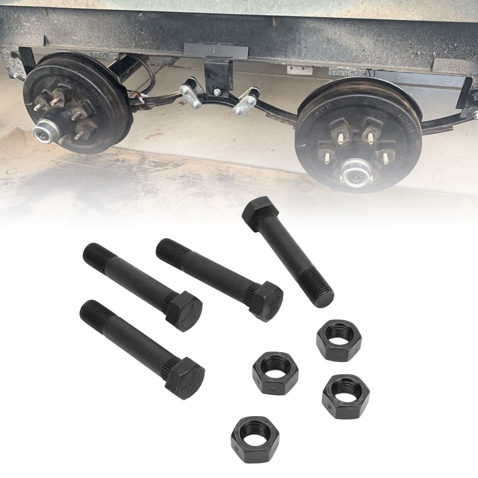 4pcs High Strength Trailer Leaf Spring Shackle Bolts For Trailer Attachment