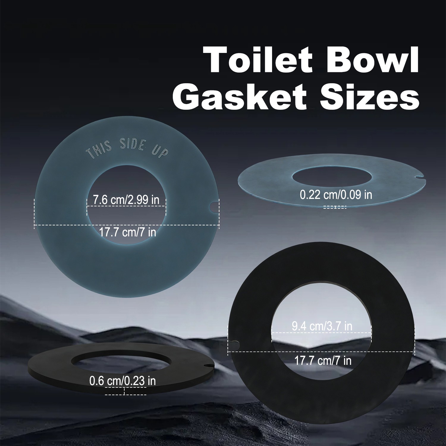 RV Toilet Flush Ball Seal for Dometic 210 510 511 385311462 Sealand 110 111