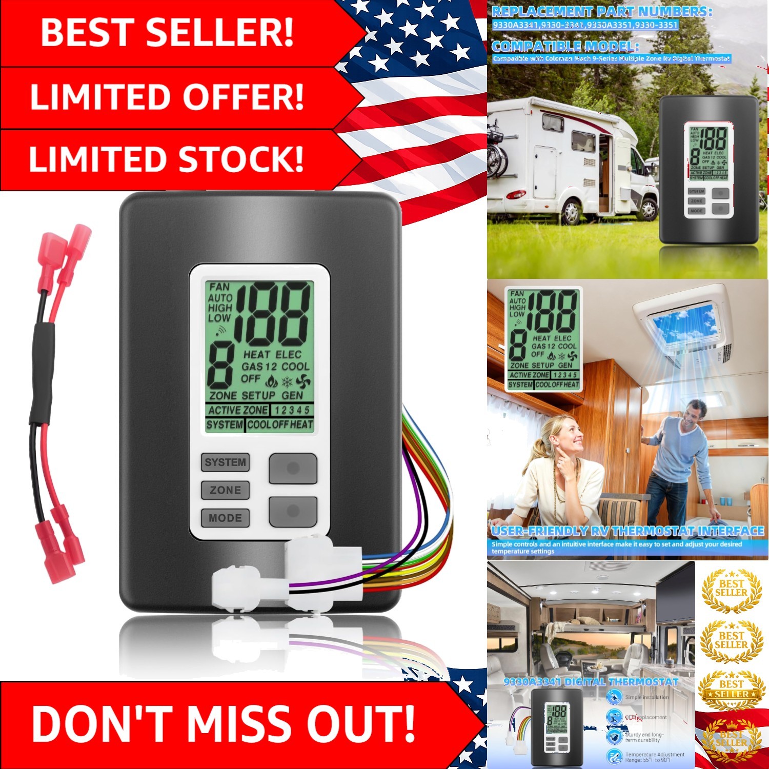 Intuitive 9330A3341 Digital Thermostat for RVs – Seamless Temperature Management
