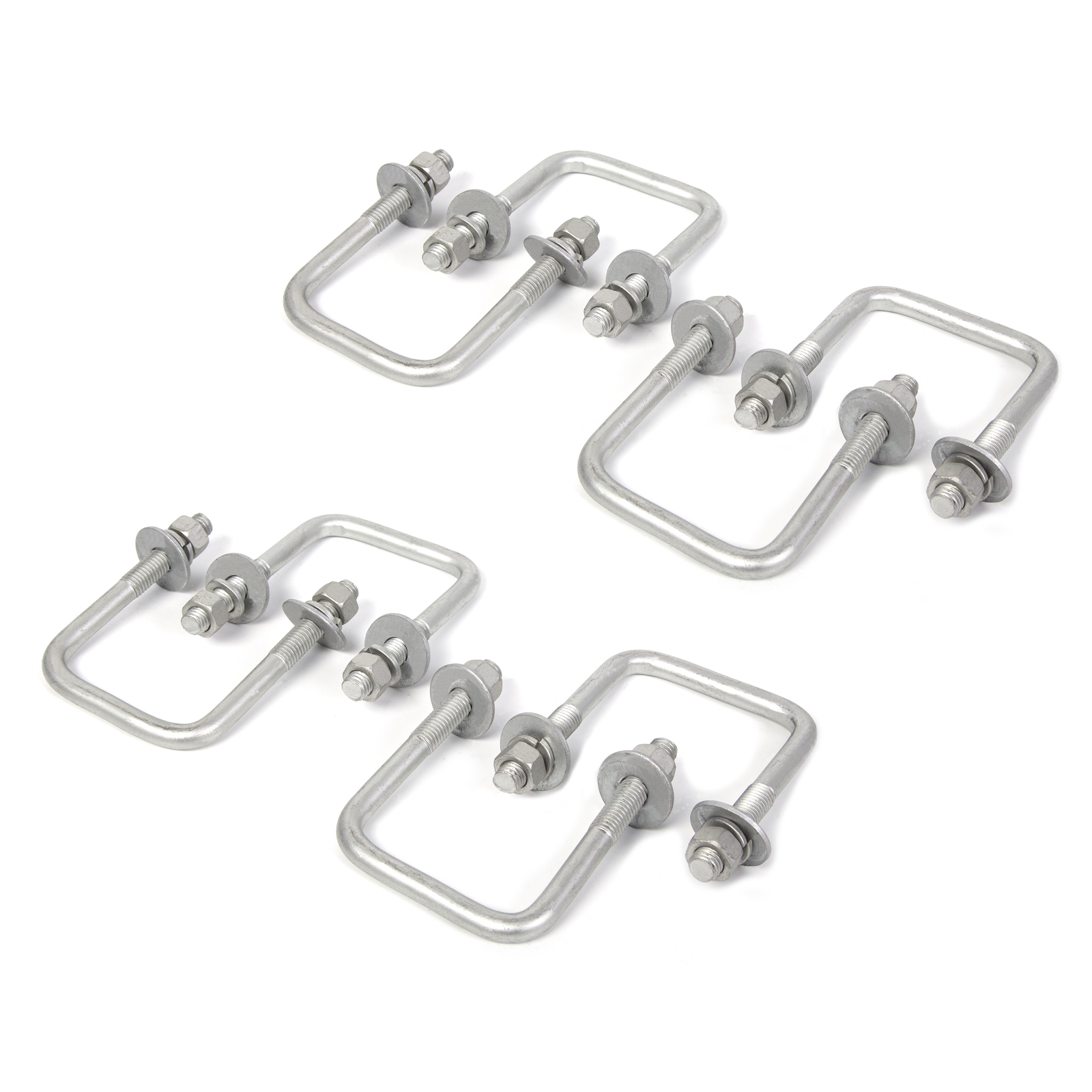 4PCS / 8PCS Boat Trailer Steel U-Bolt Square 1/2″ Dia x 3 1/16″ x 4 5/16″
