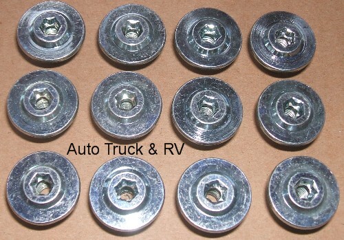 12 Barrel Nuts 5/16″ Trailer Door Padlock Hasp Latch Bar Cargo Car Toy Hauler