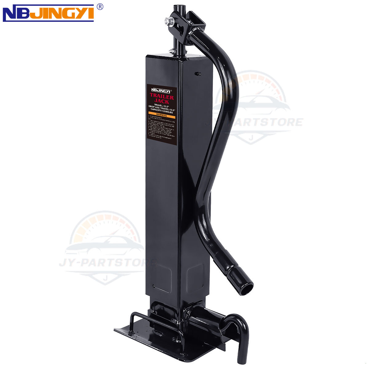 12,000lbs 12.5″ Heavy-Duty Square Trailer Jack Weld-On for RV Boat Yacht