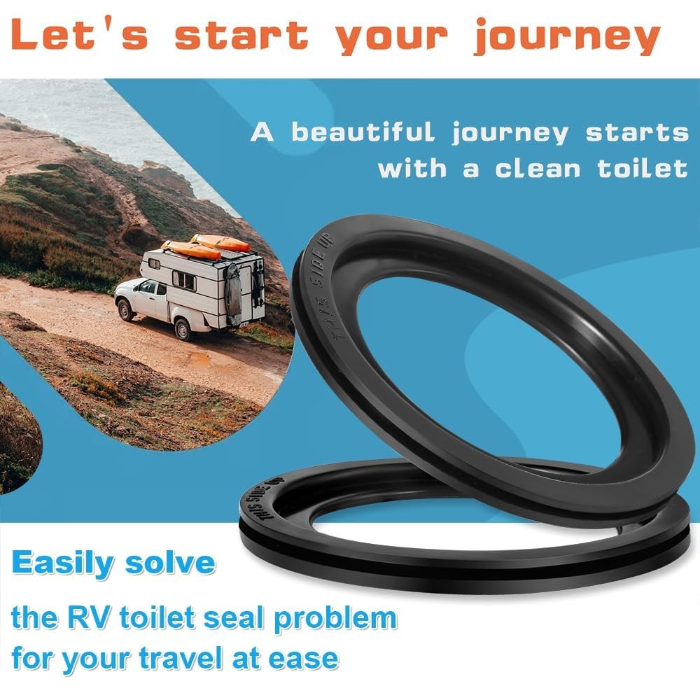 RV Toilet Seal, Flush Ball Seal Gasket Replacement 385311658 for Dometic…