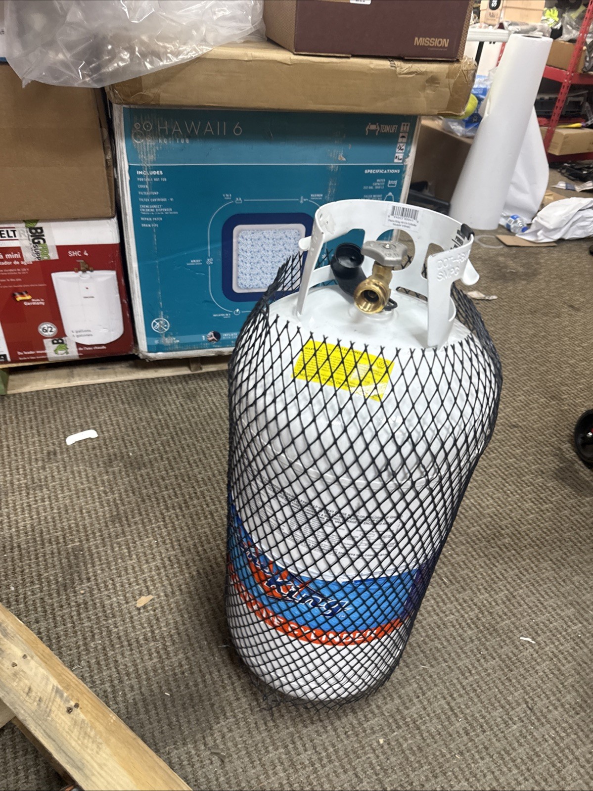 Flame King YSN401 40 lb Propane Tank DOT Approved Cylinder with OPD Valve